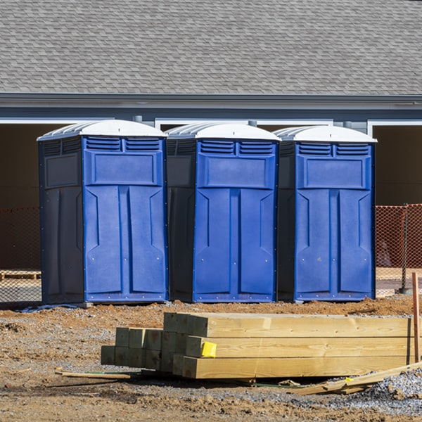 what is the maximum capacity for a single porta potty in Blue Hills